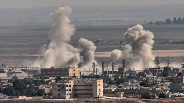 حمله هوایی ترکیه به مواضع ارتش سوریه